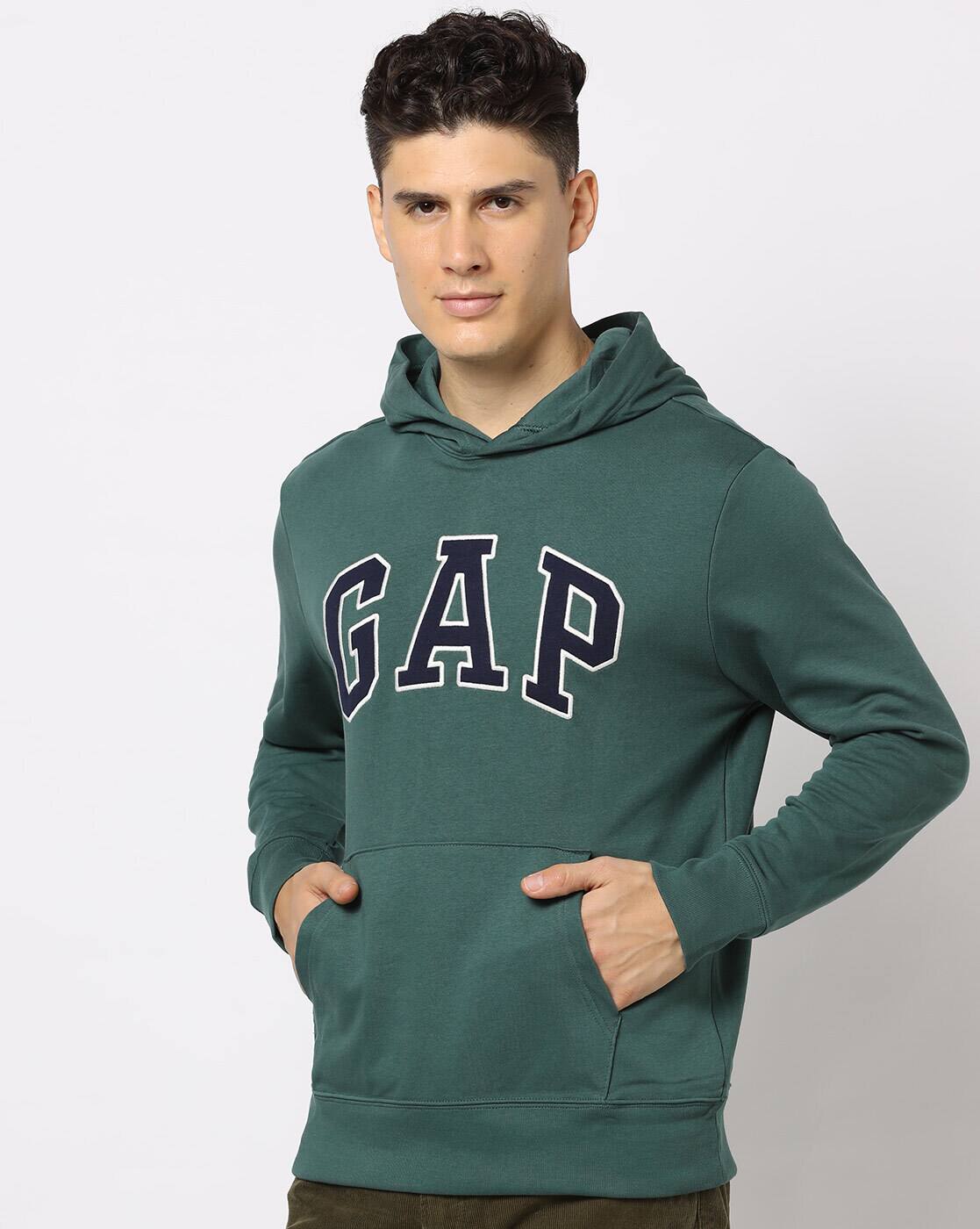 gap green hoodie mens