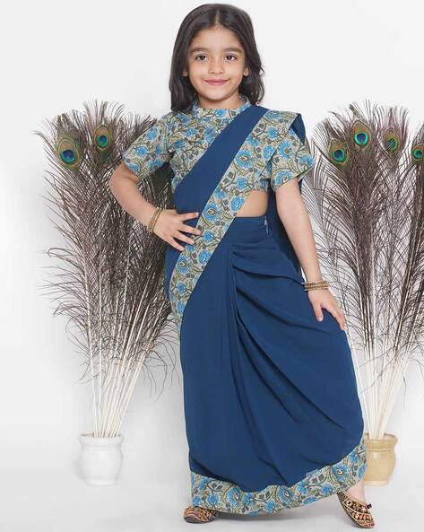 Shop Traditional Kerala Kasavu Kids Dress Online | Haradhi.com