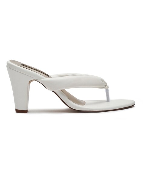 White sandal pumps new arrivals