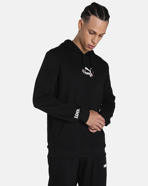 Mens black cheap graphic hoodie