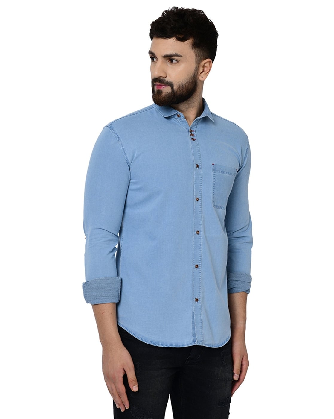 Buy Dark Blue Shirts for Men by PARX Online | Ajio.com