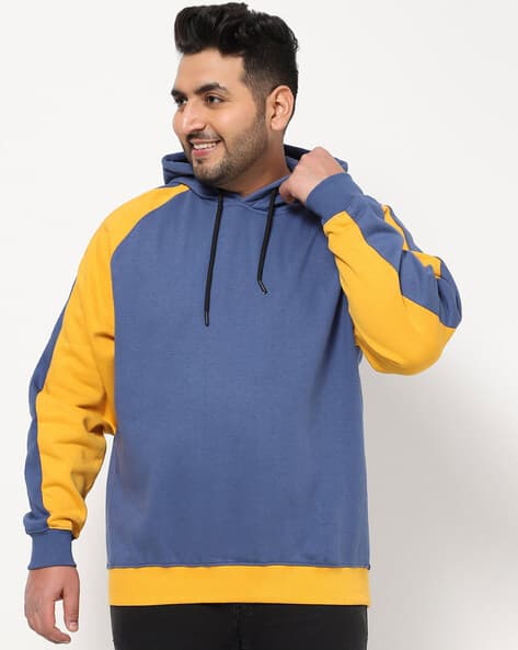 Men's Color Block Plus Size Hoodies