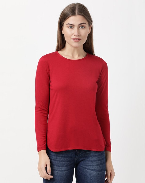 jockey plain t shirt for ladies