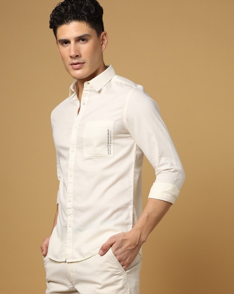 Slim Fit Shirt with Patch Pocket