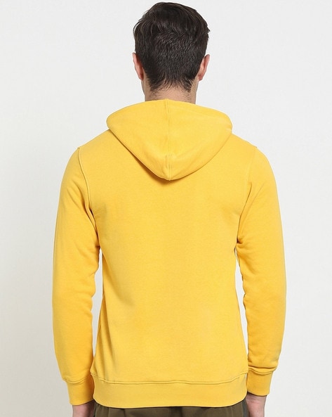 Buy Men's Yellow Hoodie Online at Bewakoof