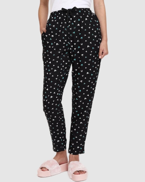 Buy Women's Black All Over Polka Printed Pyjamas Online in India at Bewakoof