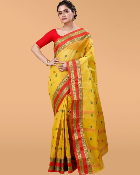 Buy Maroon Sarees for Women by Indie Picks Online | Ajio.com