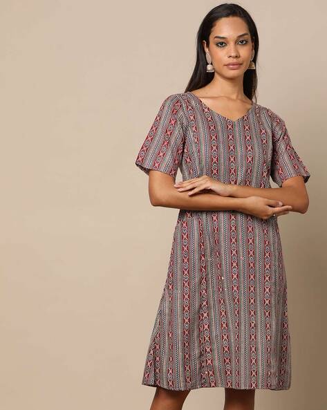 Brown Striped Cotton Buttondown Maxi Dress – Nangaliaruchira