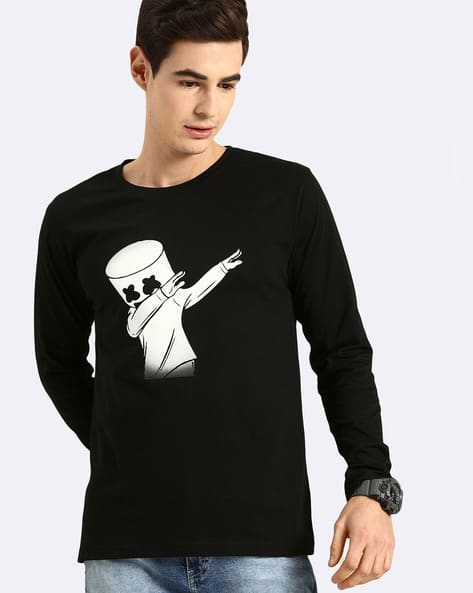 Buy Black Tshirts for Men by BEWAKOOF Online