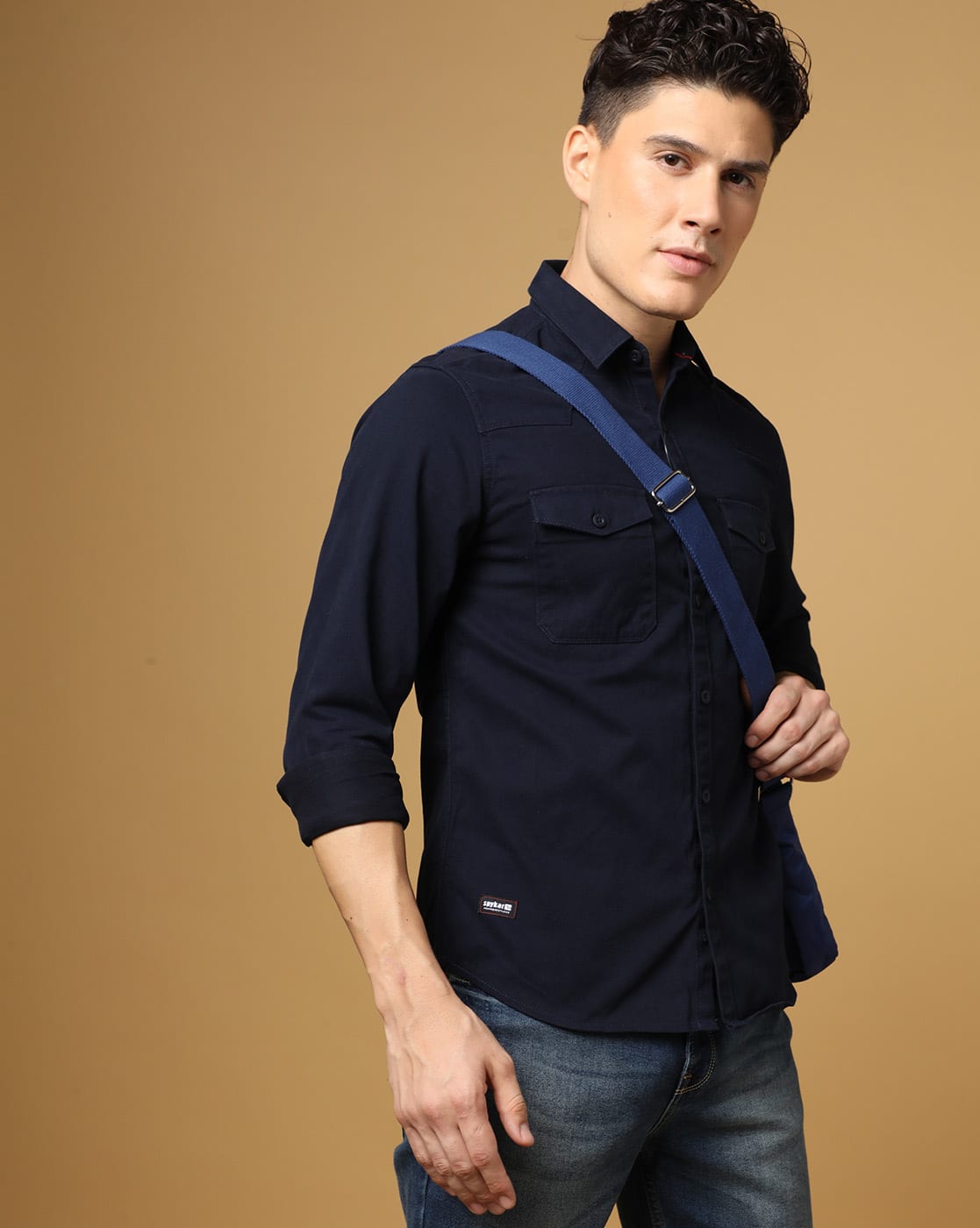 WurtS WSPU Basket Shirts (Navy) Mサイズ 1000015483383-Blue-NAVY-