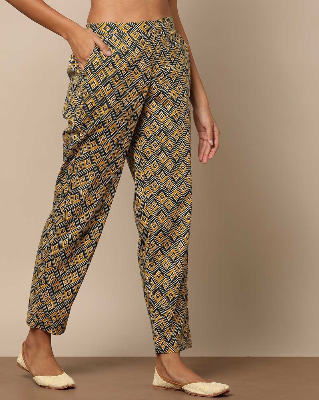 Buy Exciting SAP13 Cotton Flex Side Button Straight Pants Online | Kessa