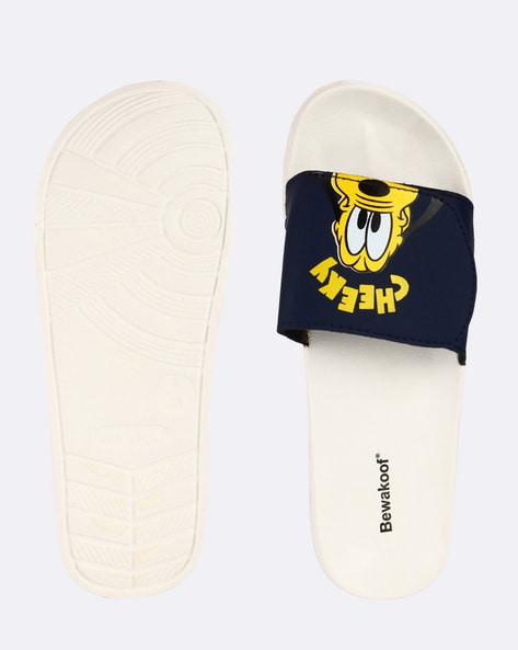 Buy White 01 Flip Flop Slippers for Women by BEWAKOOF Online