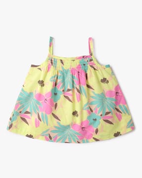 gap kids Floral Print Strapy Woven Cami Top-picture-42