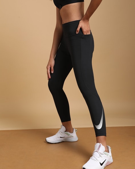 Nike All Over Print Shine Glam Womens Leggings Silver Grey CJ4061 071 -  SIZE M for sale online | eBay