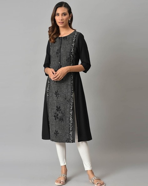 Buy Black Kurtas for Women by W Online