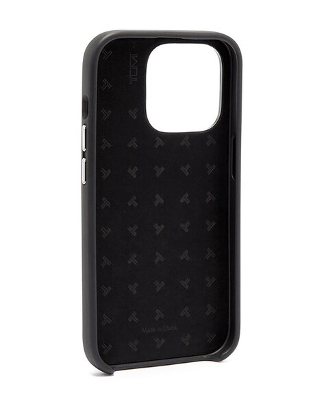 Tumi Black Magnet Wallet Case for Apple iPhone 14 Pro