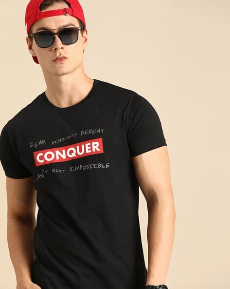 Men's Conquer Typography T-shirt