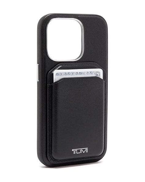 Tumi Black Magnet Wallet Case for Apple iPhone 14 Pro