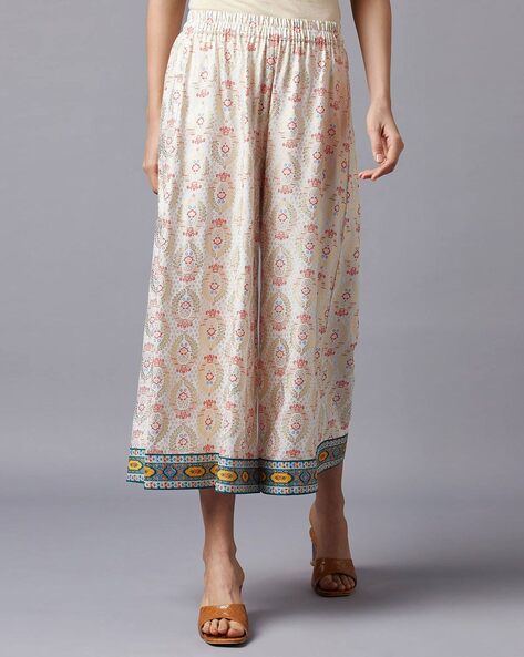 Aurelia Printed Culottes with Elasticated Waistband