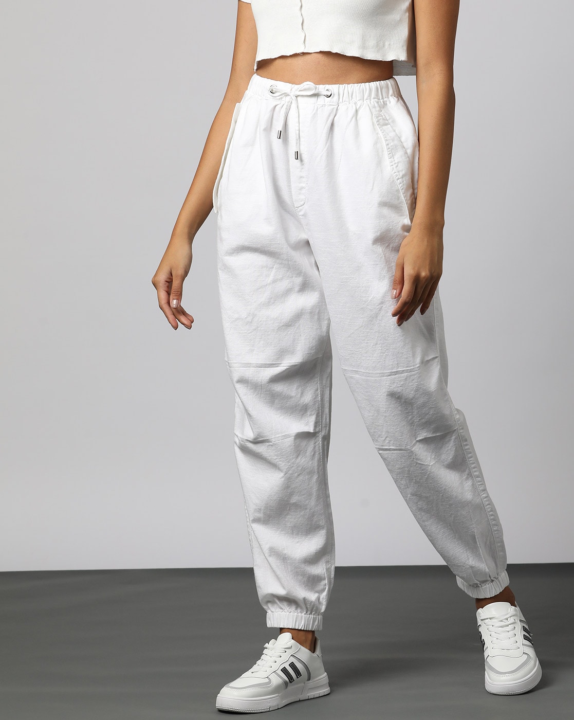 Buy White Trousers & Pants for Women by Outryt Online