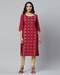 Zari Embroidered Straight Kurta