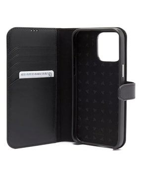 Tumi Black Magnet Wallet Case for Apple iPhone 14 Pro