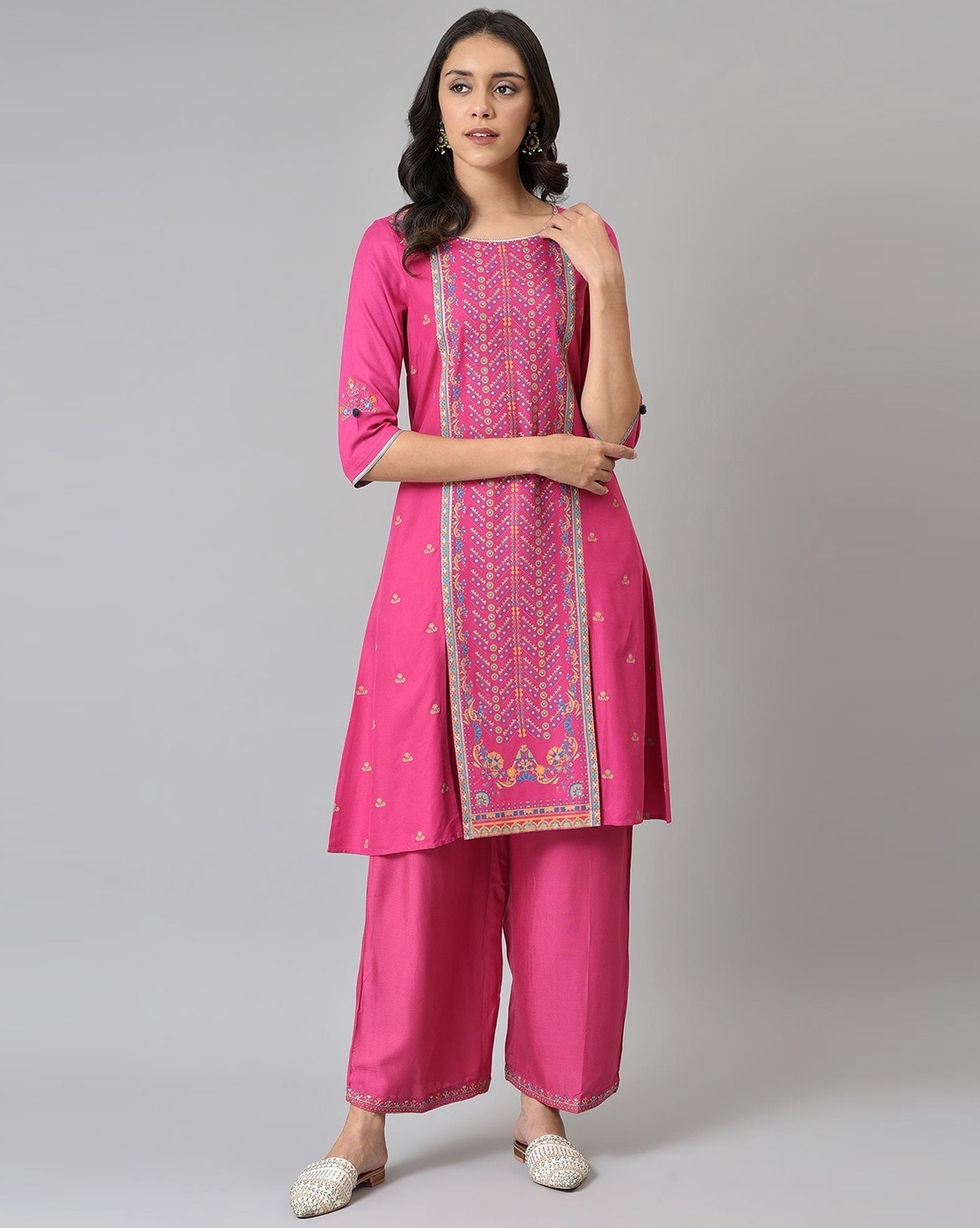 Buy Cotton Kurta Sets in Pink- (AHKUDUGH-Combo-80) — Karmaplace