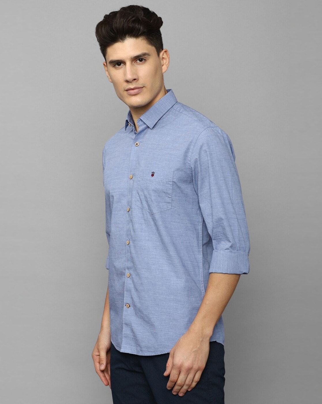 Buy Blue Shirts For Men By Louis Philippe Online | Ajio.Com