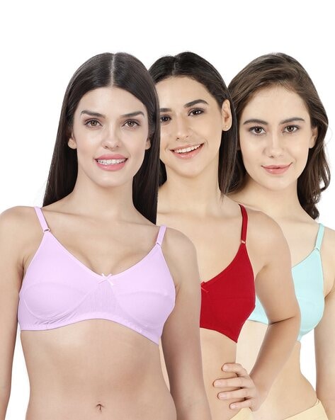 Non-Wired T-Shirt Bras 3 Pack, Lingerie