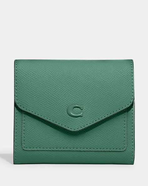 Buy Coach Wyn Small Wallet, Green Color Women