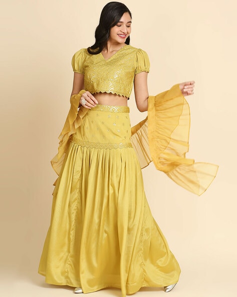 FISH-CUT LEHENGA SET – VERVE & VOGUE