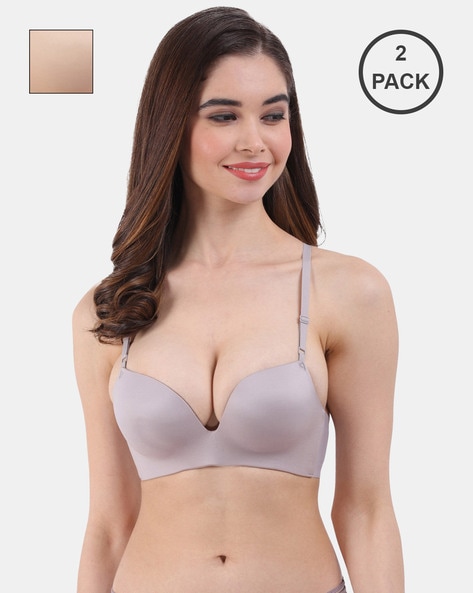 Non-wired push up bras