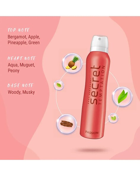 Pink Deodorant 150ml | Deodorant for Women | Secret Temptation