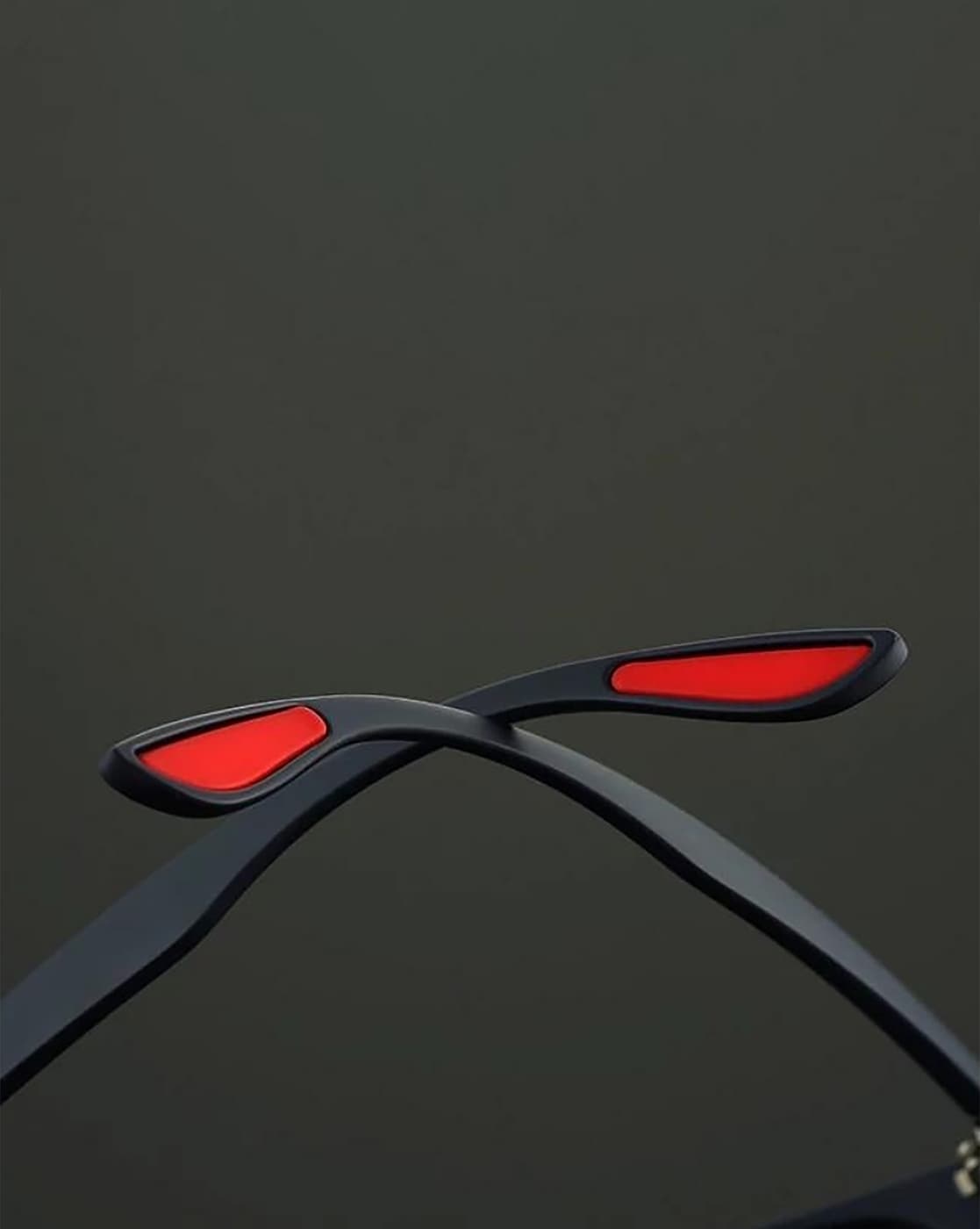 Saich Men's Polarized Sunglasses Inner Blue Film Driving Glasses Square Glasses Series 124 Sunglasses