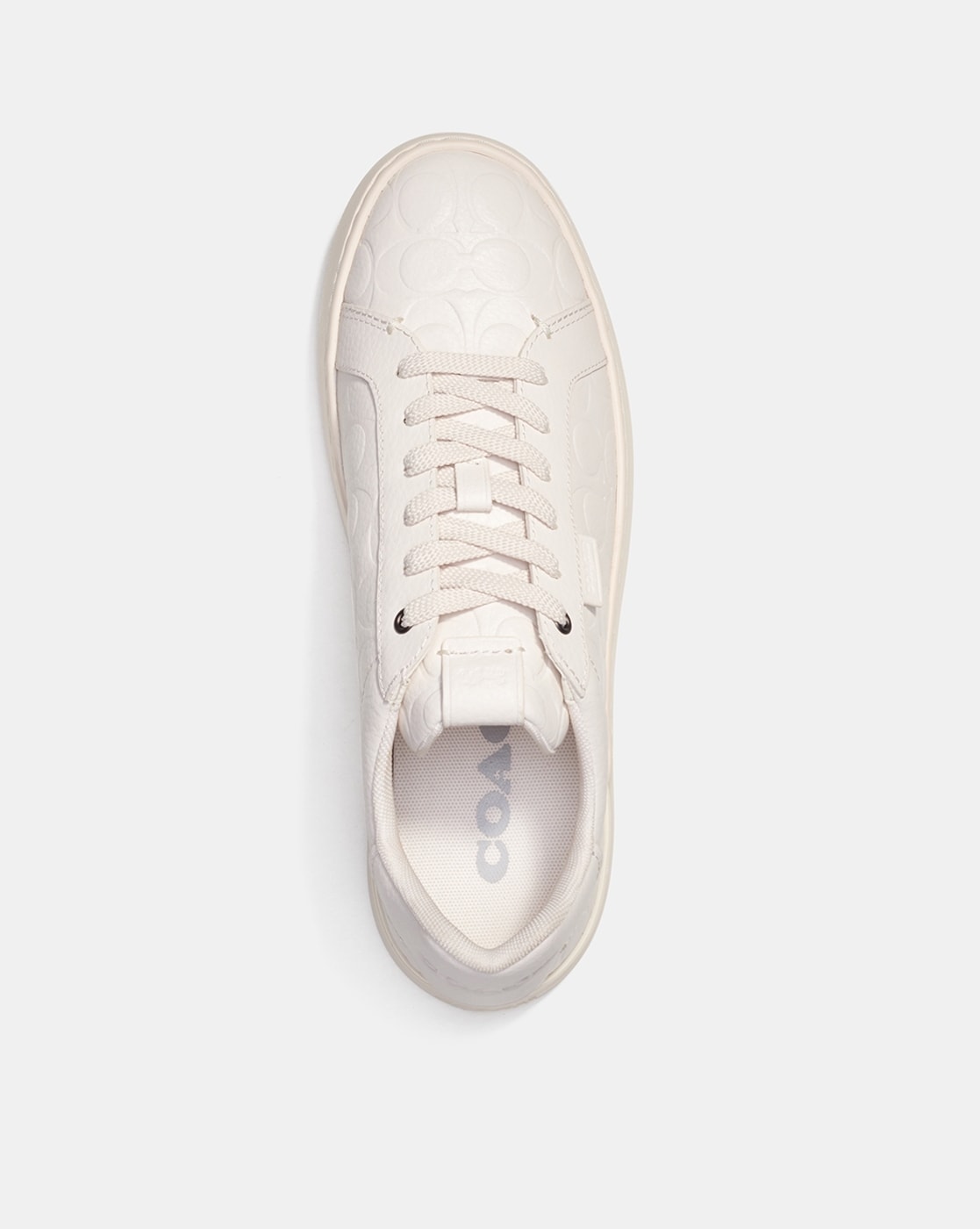 Classic White Leather Sneakers by Coach