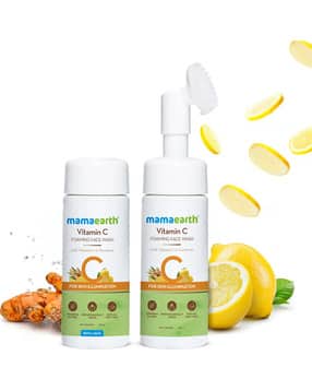 Vitamin C Foaming Face Wash With Brush Combo Pack With Refill-image-4