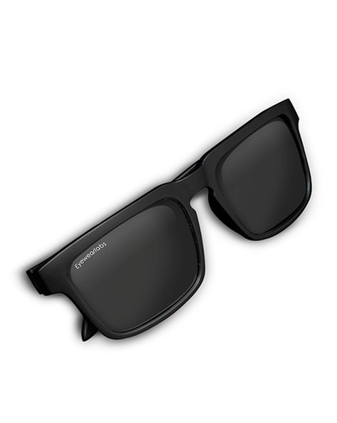 Outta Love Black Uni-Sex Oval Sunglasses | Le Specs