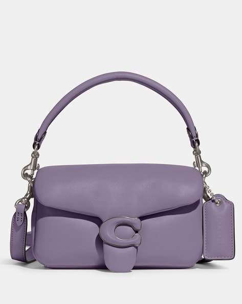 COACH Pillow Tabby 18 Leather Shoulder Bag in Purple
