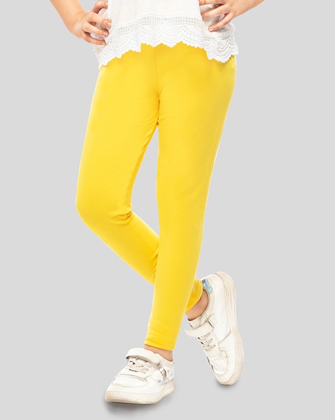 Buy Yellow Leggings for Women by LYRA Online