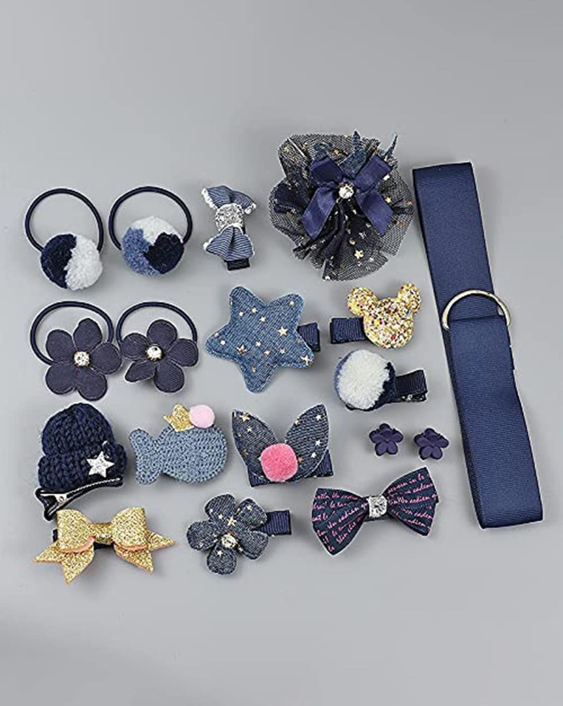 Blue Hair Accessories for Girls by Youbella Online | Ajio.com