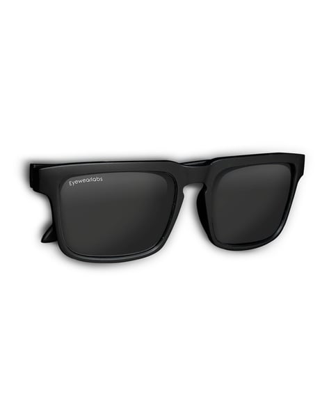 Griffith - Rectangle Black Frame Sunglasses For Men | Eyebuydirect