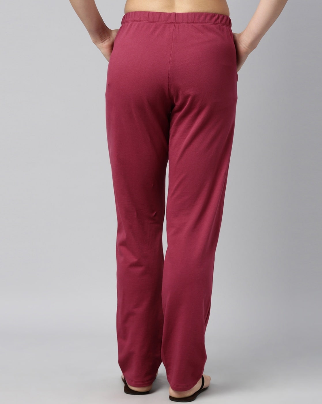 Buy Burgundy Track Pants for Women by Enamor Online