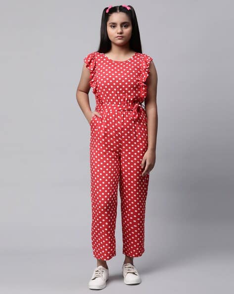 Polka Dot Print Jumpsuit