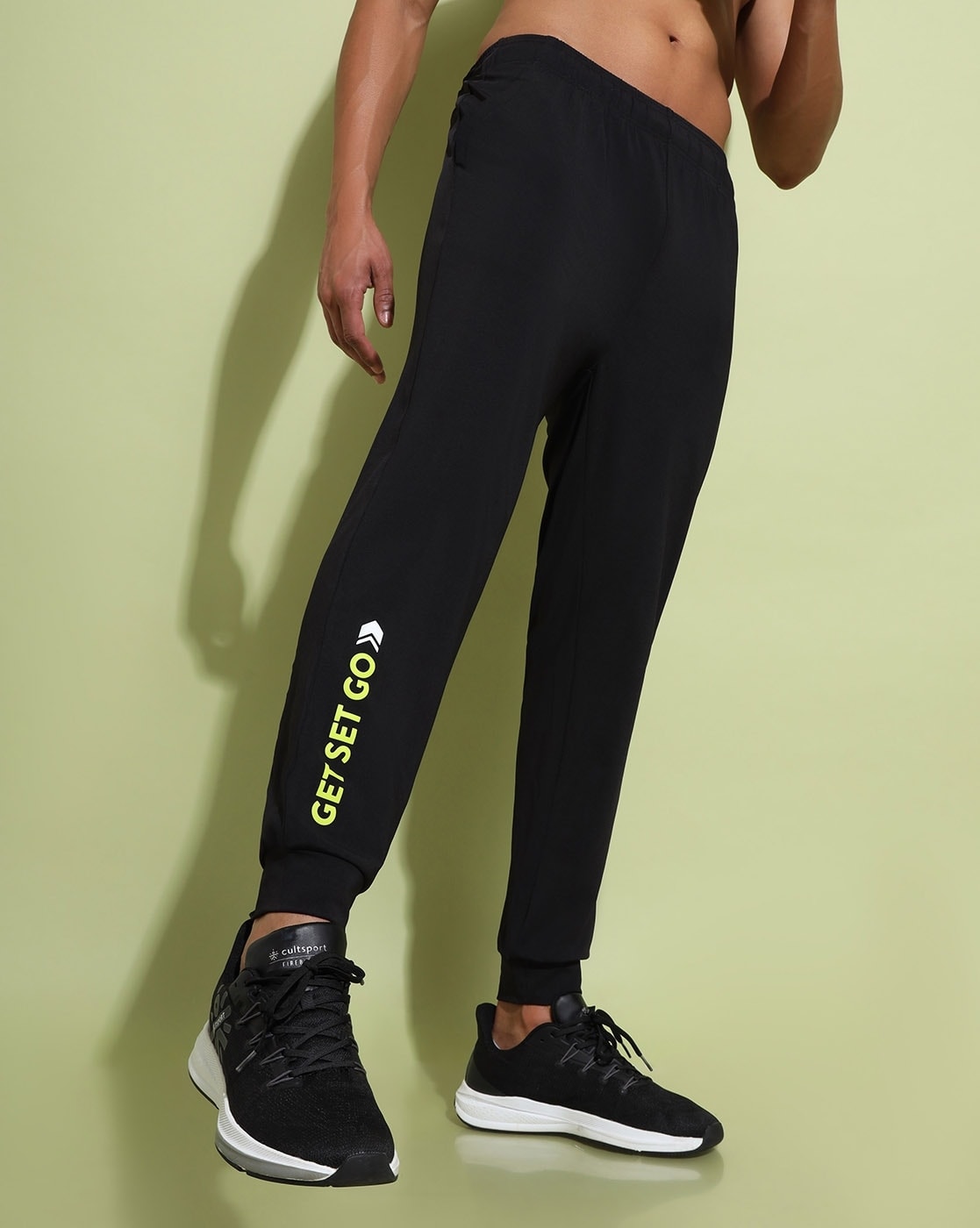 Typo Print Joggers with Insert Pockets