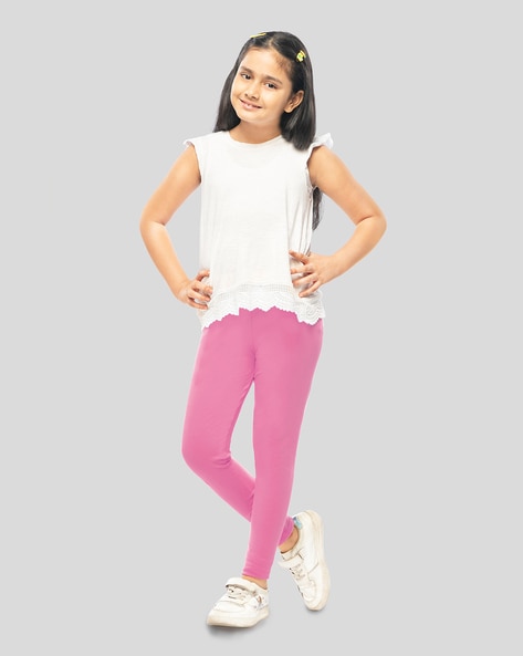 Buy Multicoloured Leggings for Girls by LYRA Online