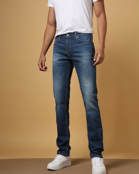 Bare Denim Men Slim Fit Stretch Blue Jeans - Selling Fast at Pantaloons.com