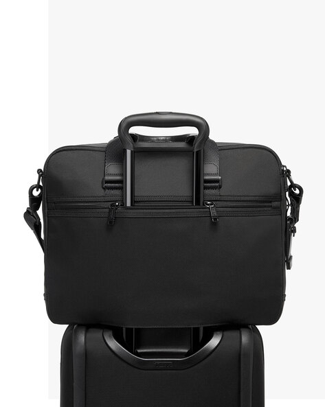 Buy Tumi Alpha2 Leather Black Laptop Bag (096141D2) at Amazon.in