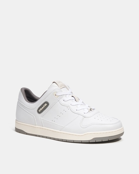 Buy Coach Lowline Low-Top Sneakers In Signature Leather | White Color Women  | AJIO LUXE