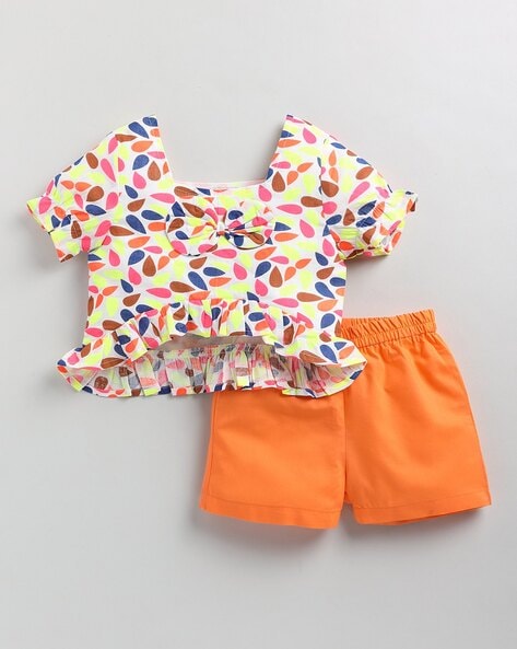 White Toddler Girl Kids Summer Clothes Girls Two- Piece at Rs 300/piece in  Delhi