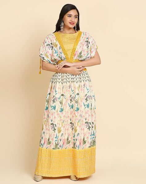 Yellow Embroidery Work Cotton Lehenga Choli With Blue Dupatta, Size: Free  at Rs 1399 in Ahmedabad